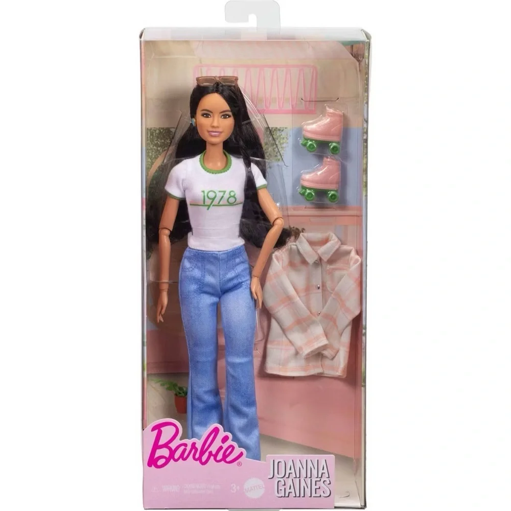 Joanna Gaines Barbie Doll in Jeans & Top with Roller Skates Magnolia Target